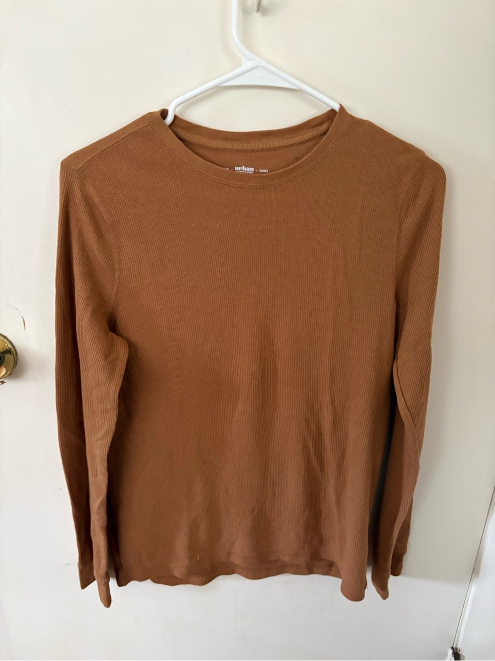 5/$25 Urban Pipeline kids beige long sleeve thermal crew neck X-large